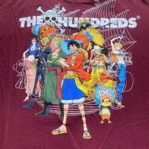The Hundreds x One Piece T-shirt Large